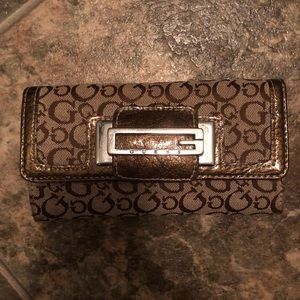 Guess brown wallet